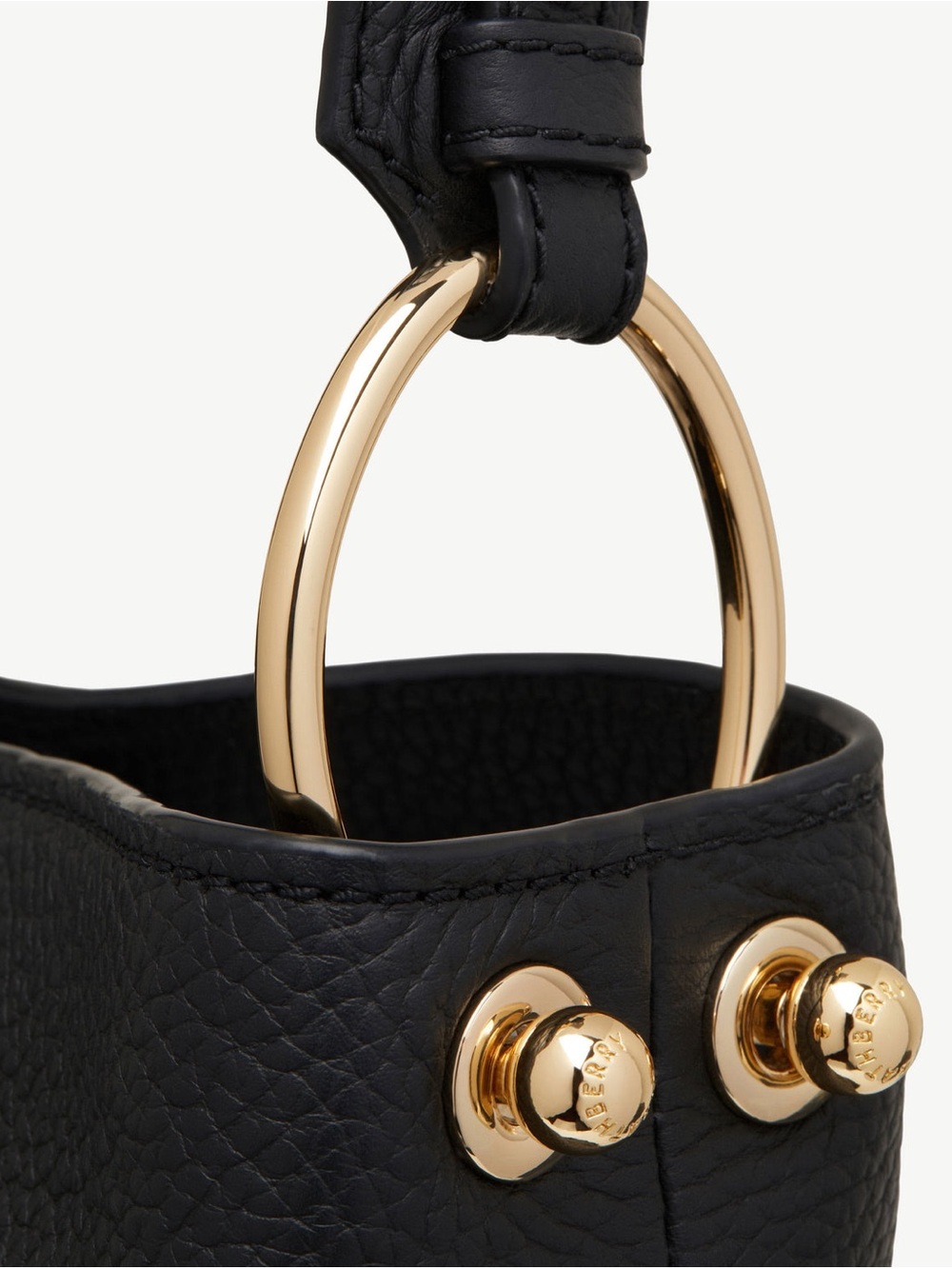 Strathberry Black Lana Hobo Bag with Adjustable Crossbody Strap - Picture 9 of 10